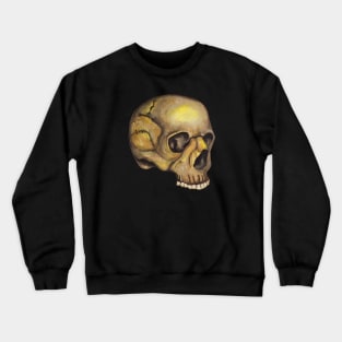 Dead human watercolor skull Crewneck Sweatshirt